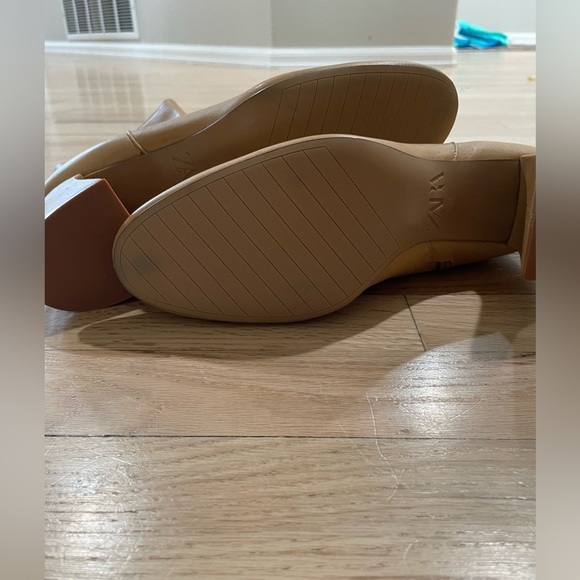 Zara Tan Heeled Boots - Picture 5 of 5